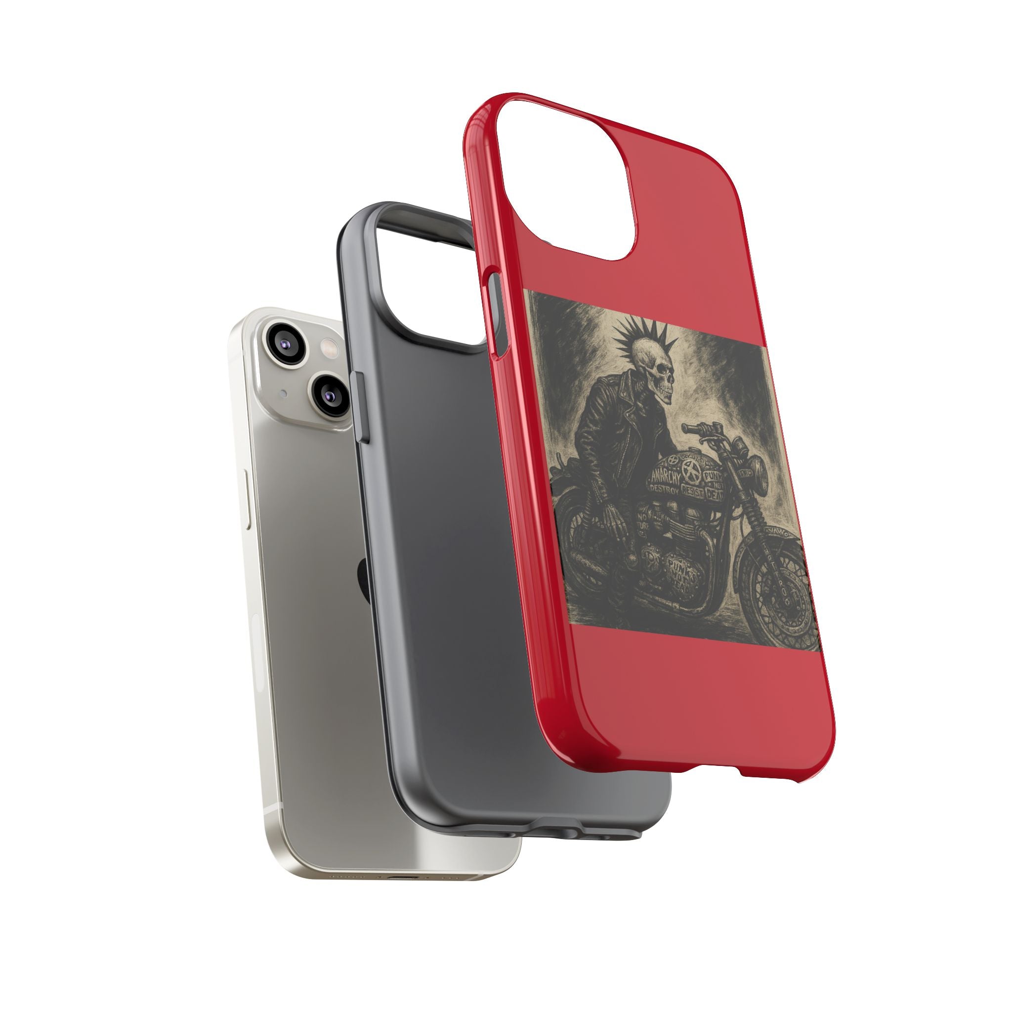 Gothic Punk Biker Skeleton Cases