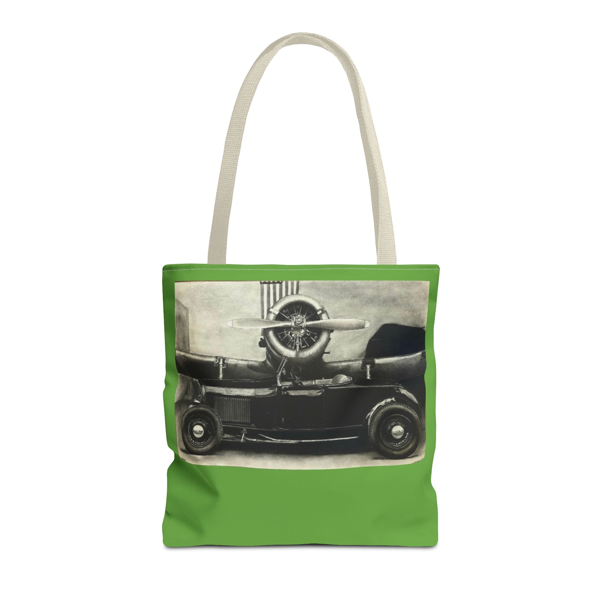 Wings Over Wheels Tote Bag