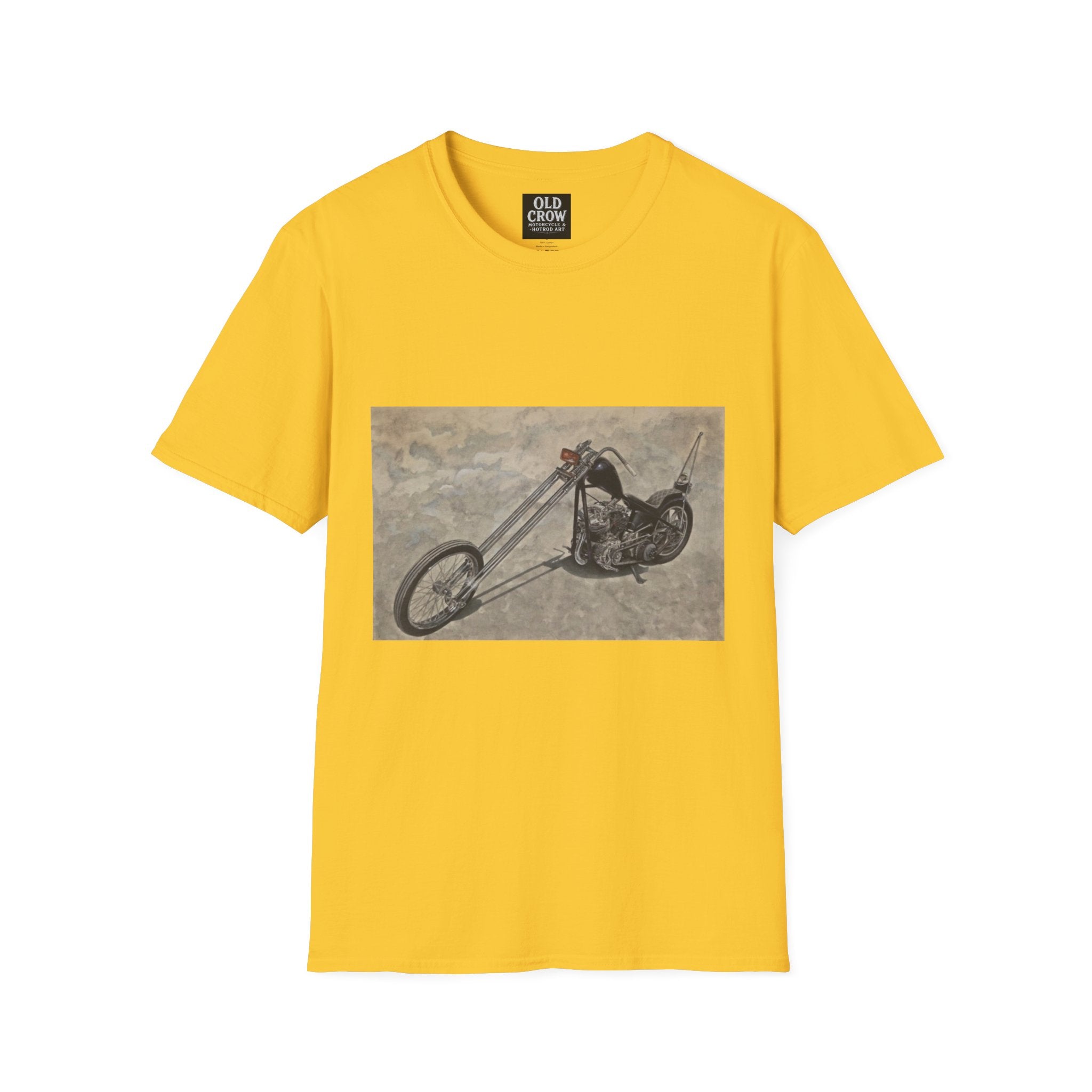 Retro Chopper Motorcycle Poster T-Shirt