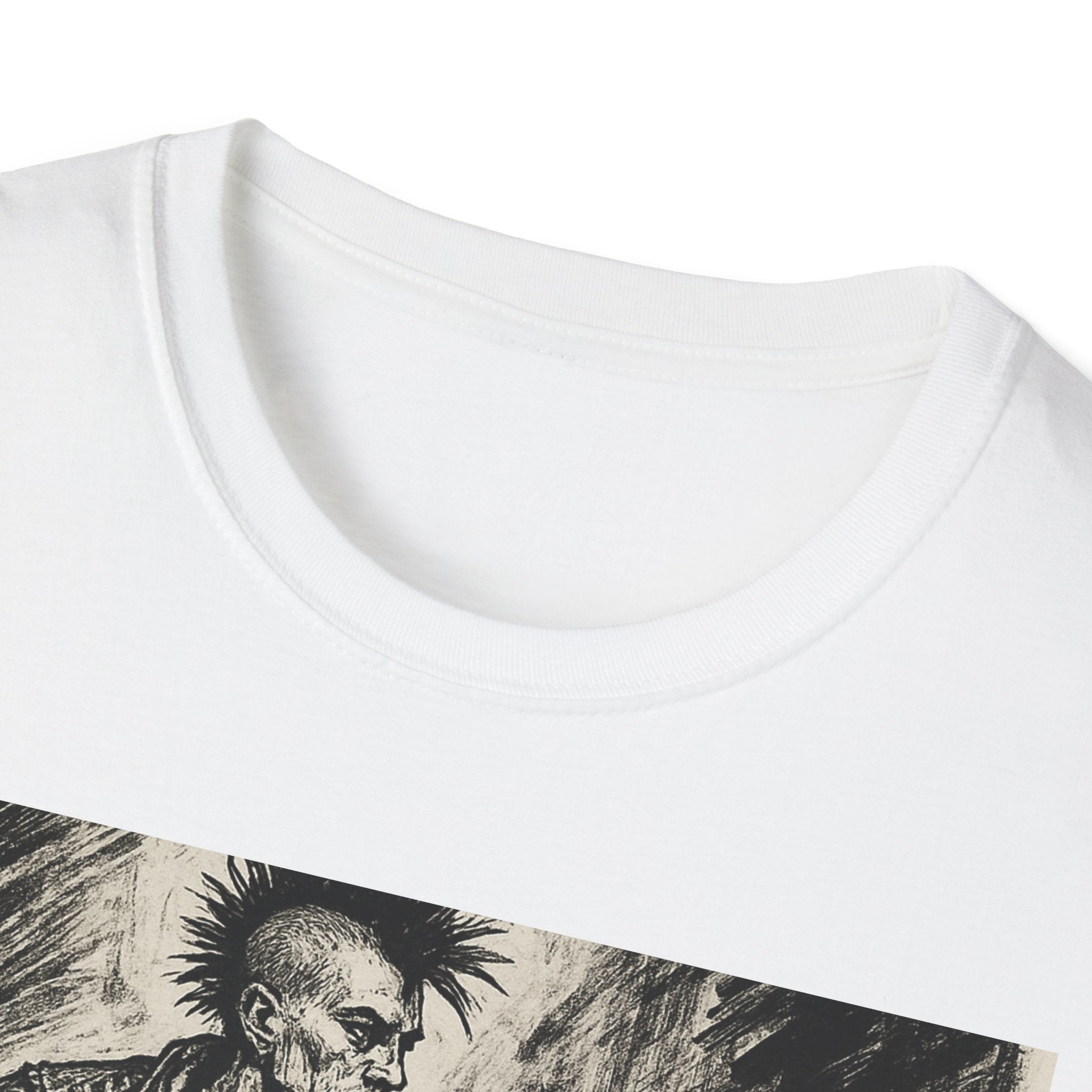 Punk Biker Illustration T-Shirt