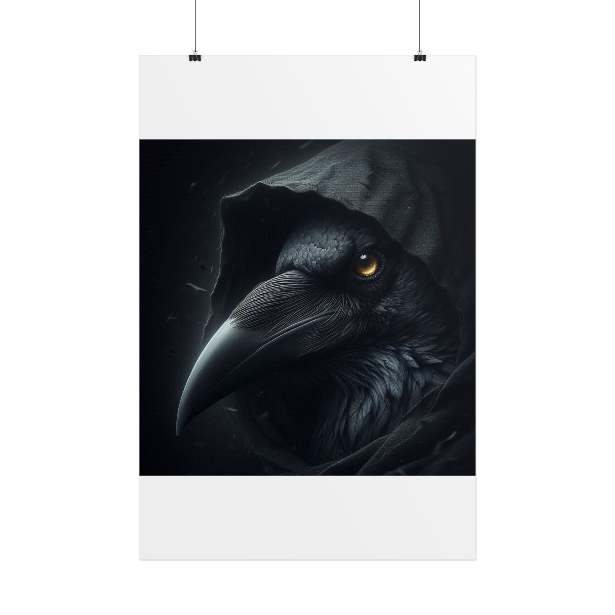 Dark Raven Hooded Rolled Poster