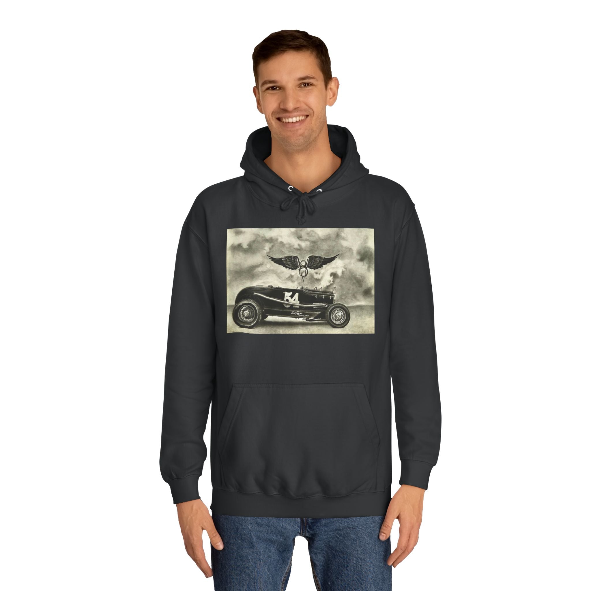 No. 54 Winged Hotrod Hoodie