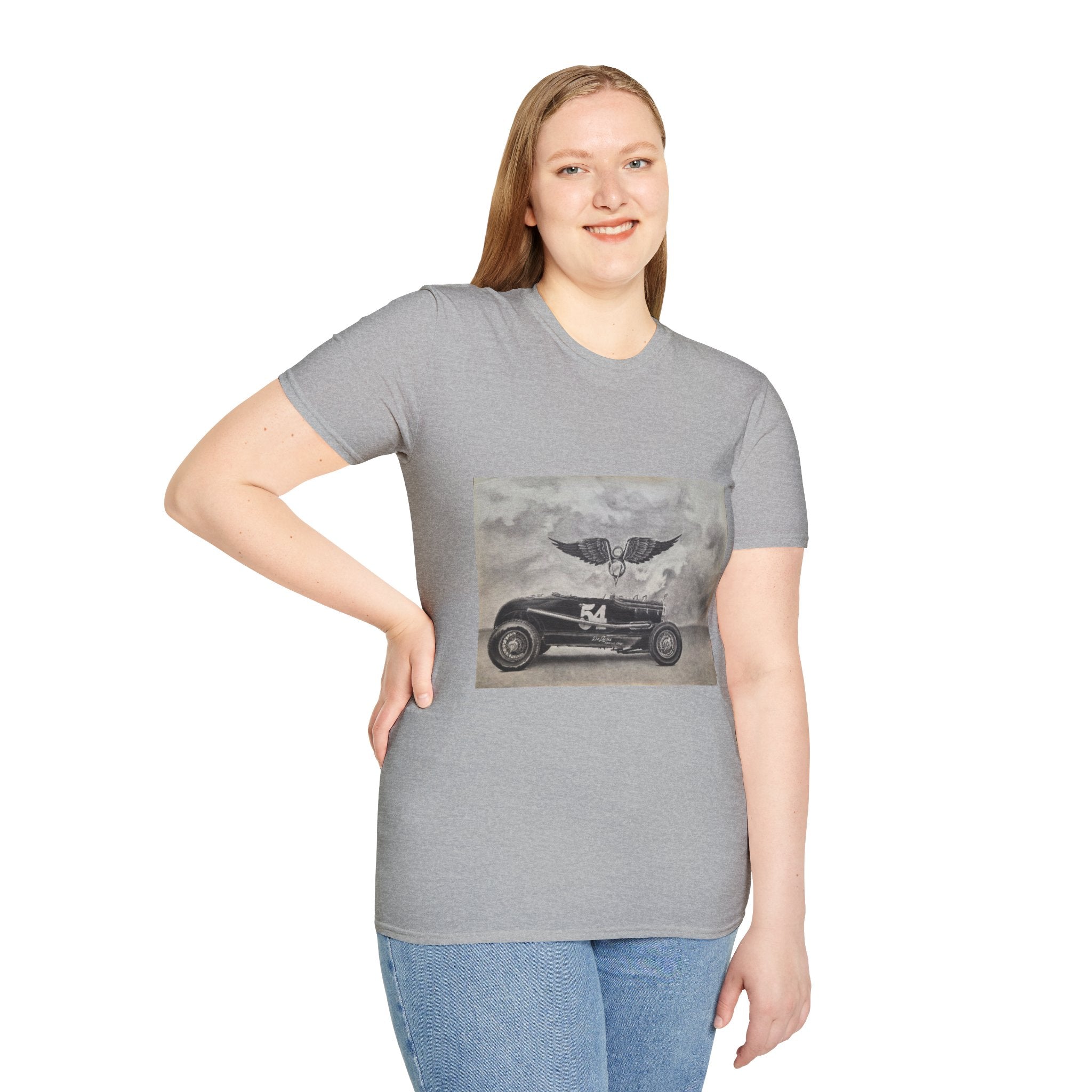 Hotrod Racer No. 54 Softstyle T-Shirt