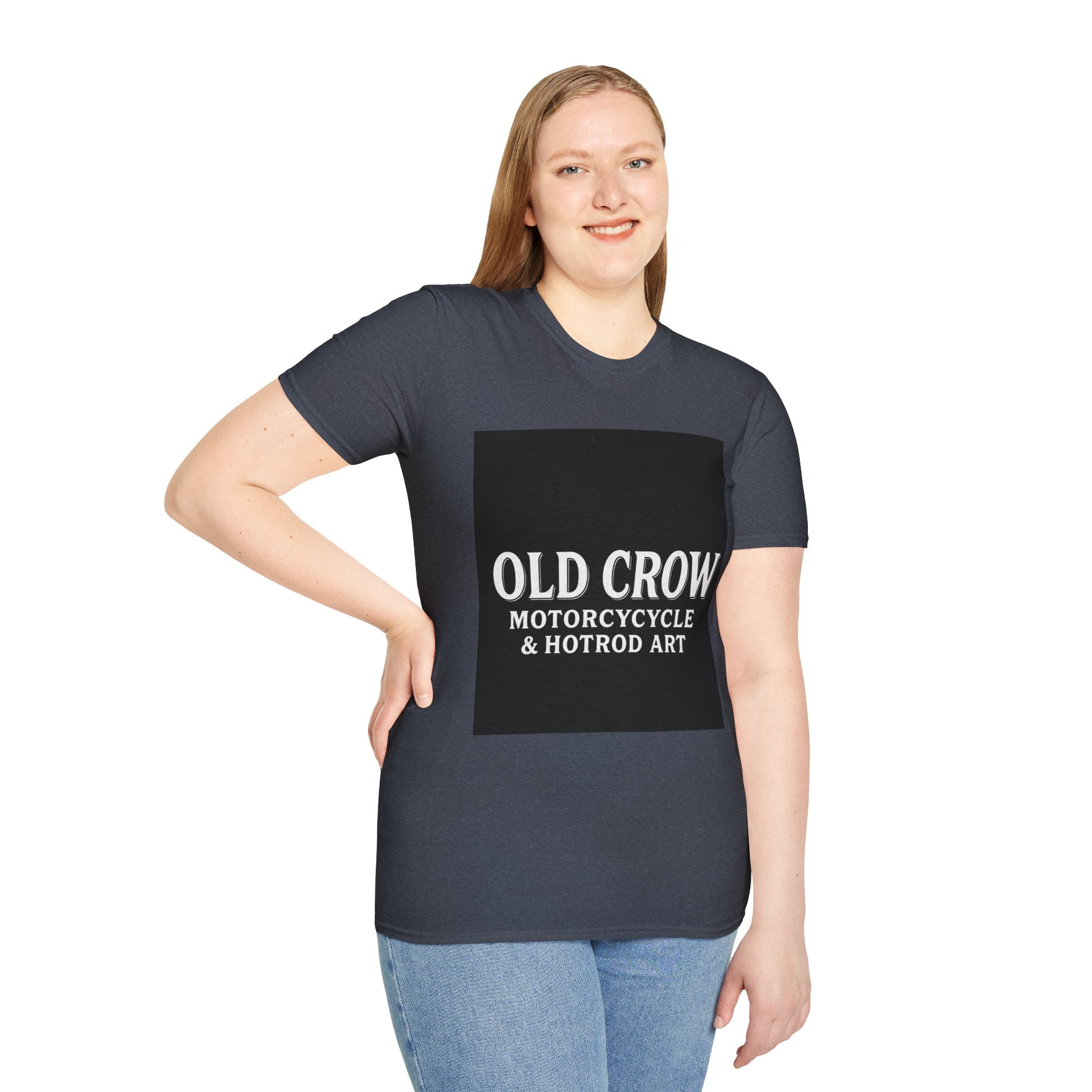 Old Crow Motorcycle & Hotrod Art  T-Shirt