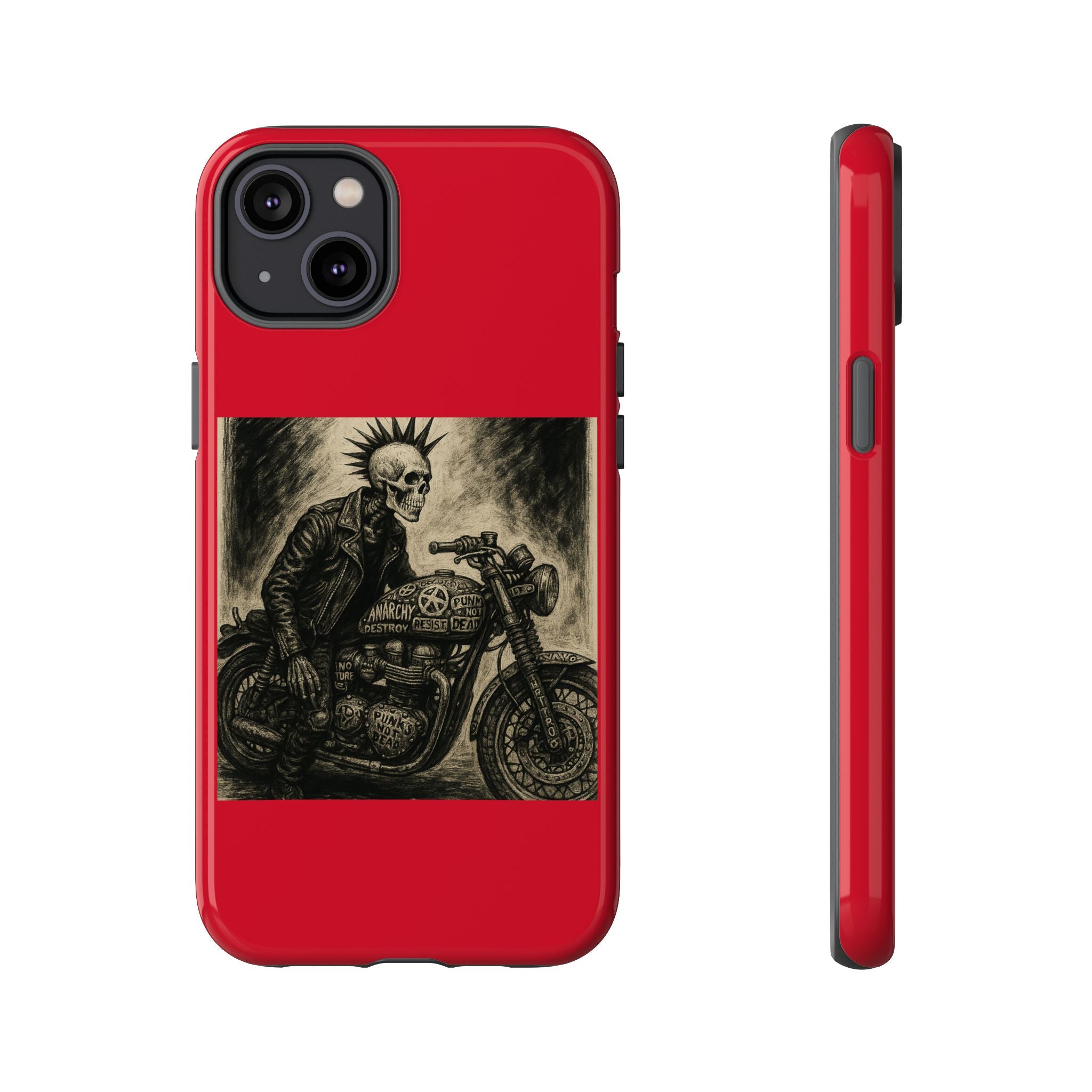Gothic Punk Biker Skeleton Cases