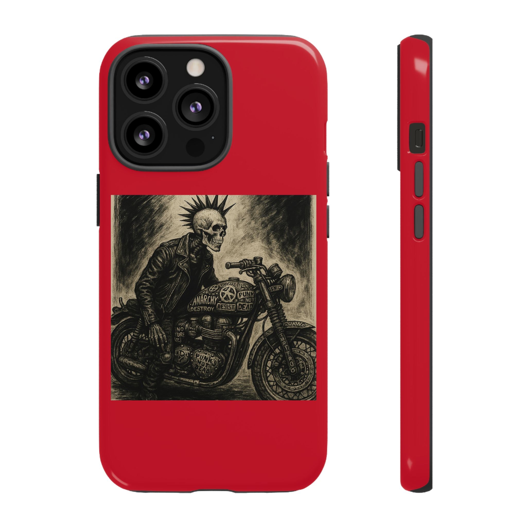 Gothic Punk Biker Skeleton Cases
