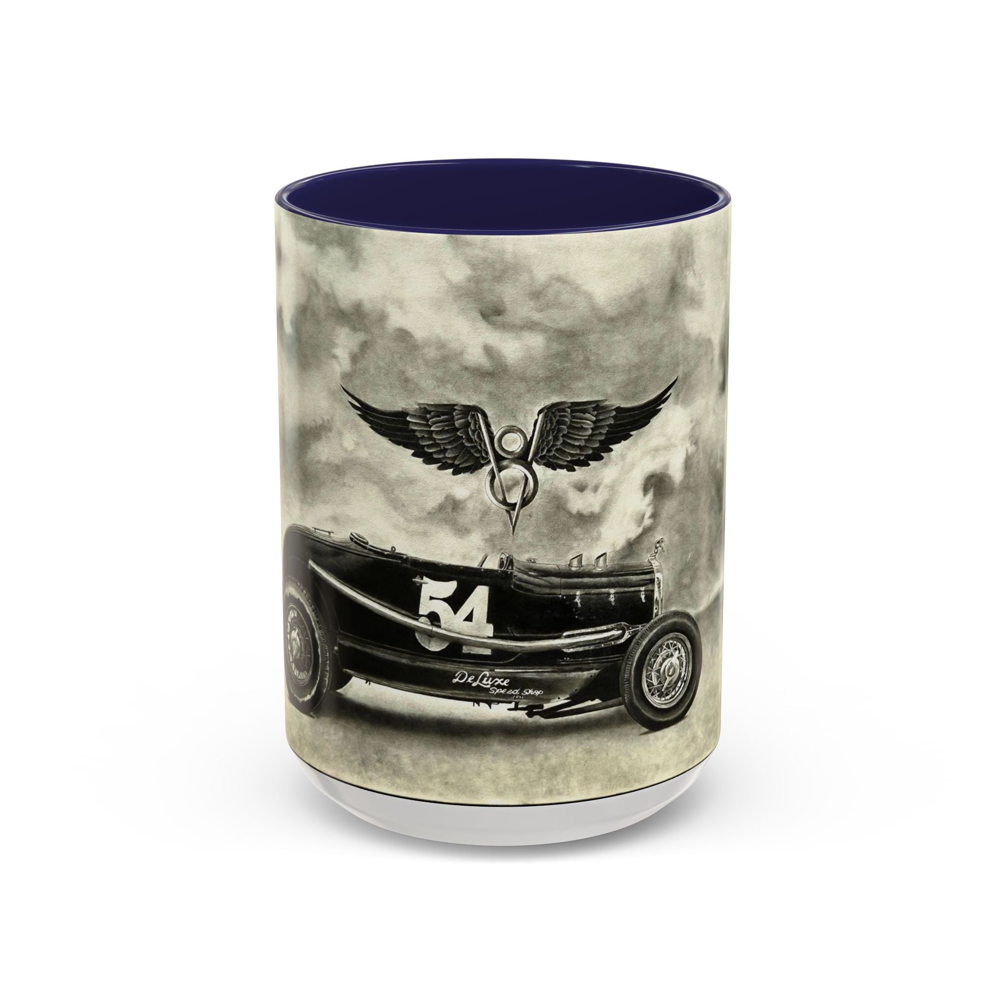 8 Vintage Racing Accent Coffee Mug