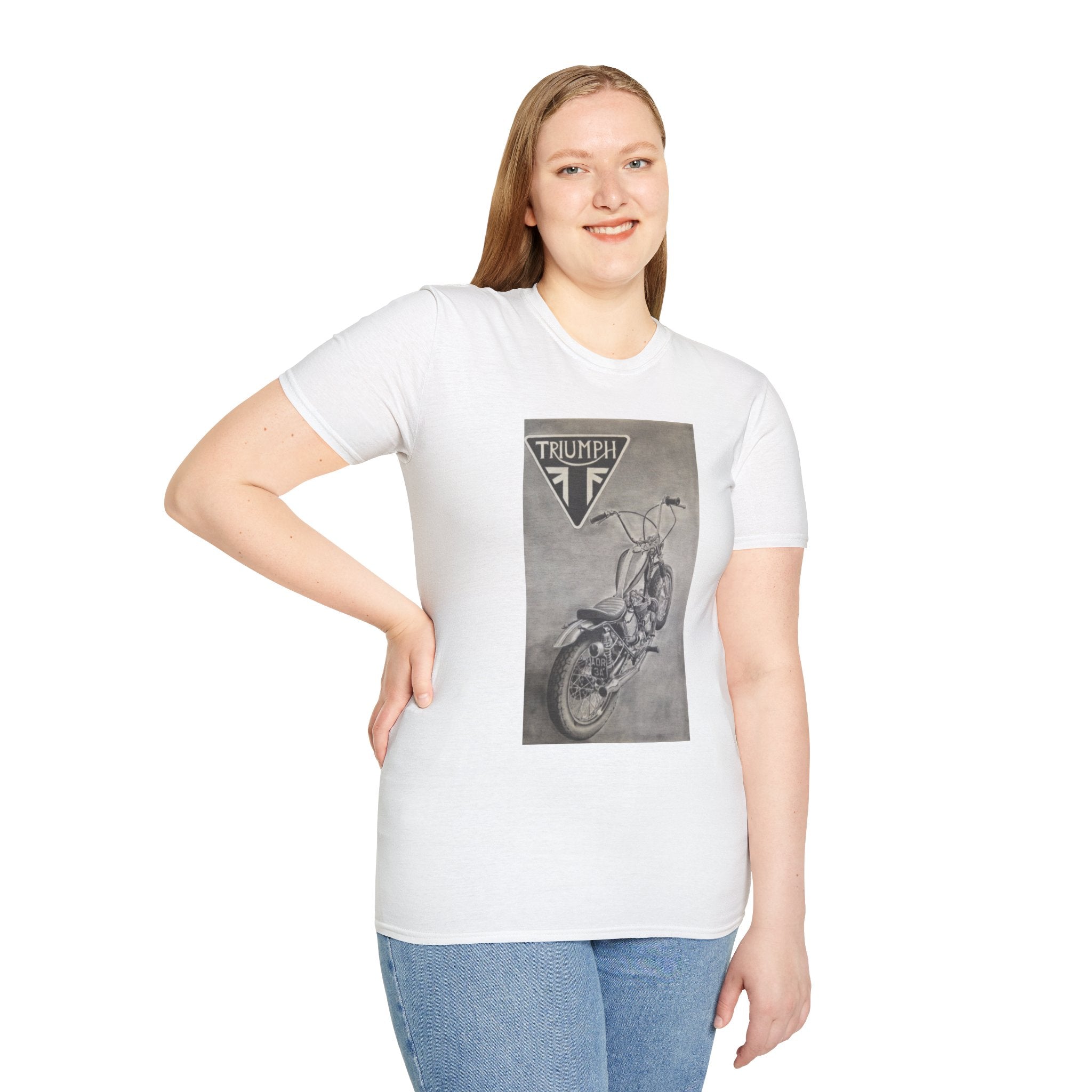 Retro Triumph Chopper Softstyle T-Shirt