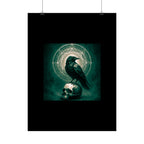 Mystical Raven Art Poster | Dark Aesthetic Wall Decor for Home