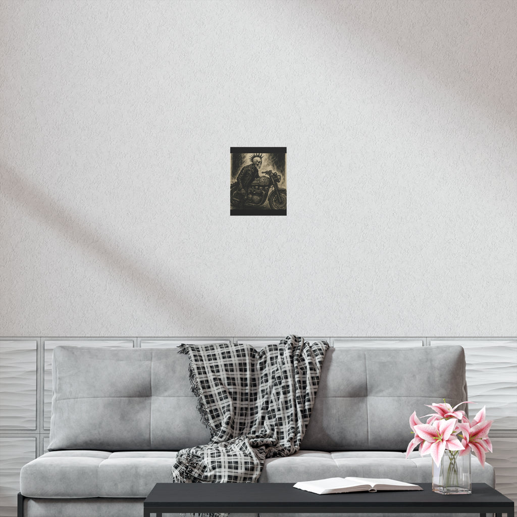 Edgy Motorcycle Art Print
