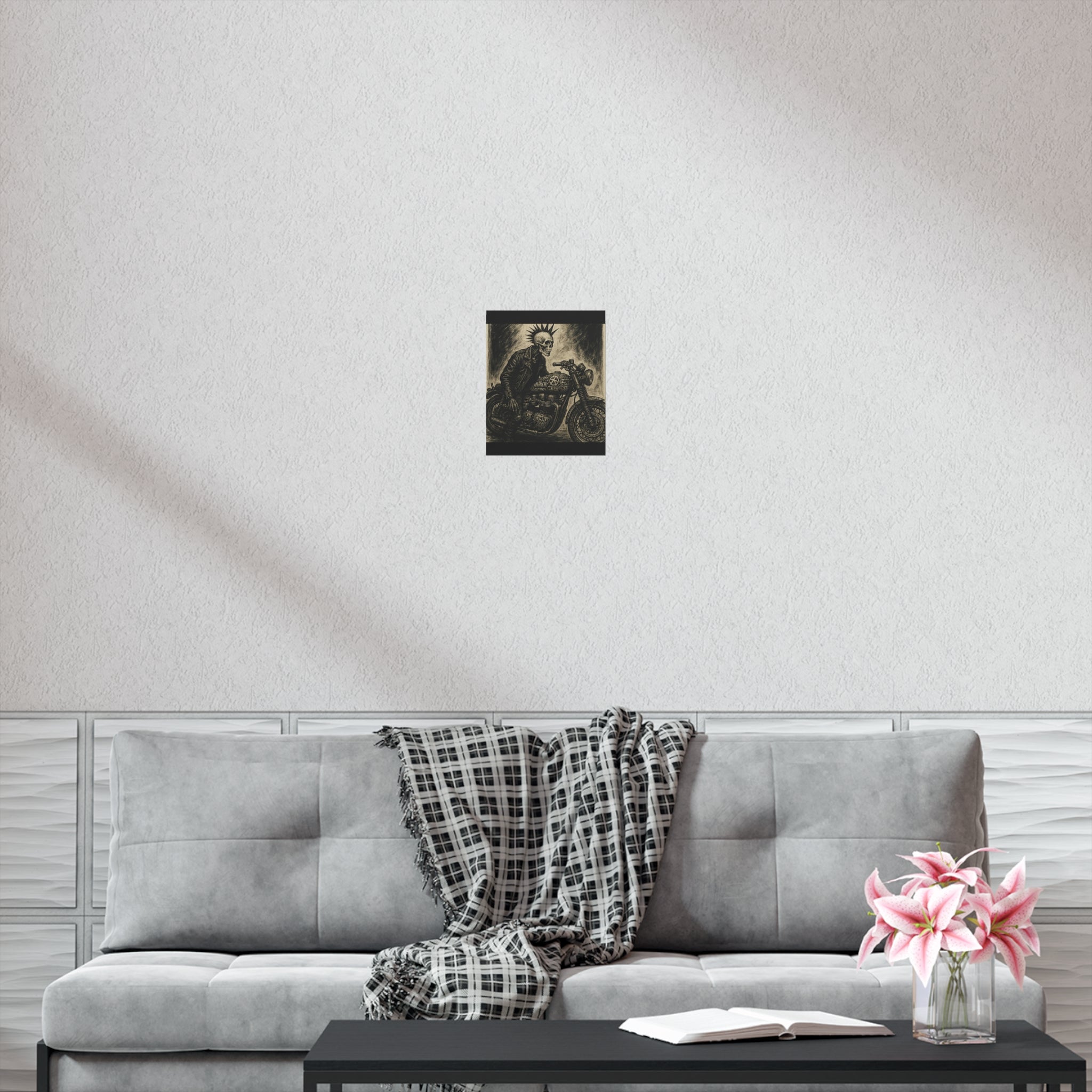 Edgy Motorcycle Art Print