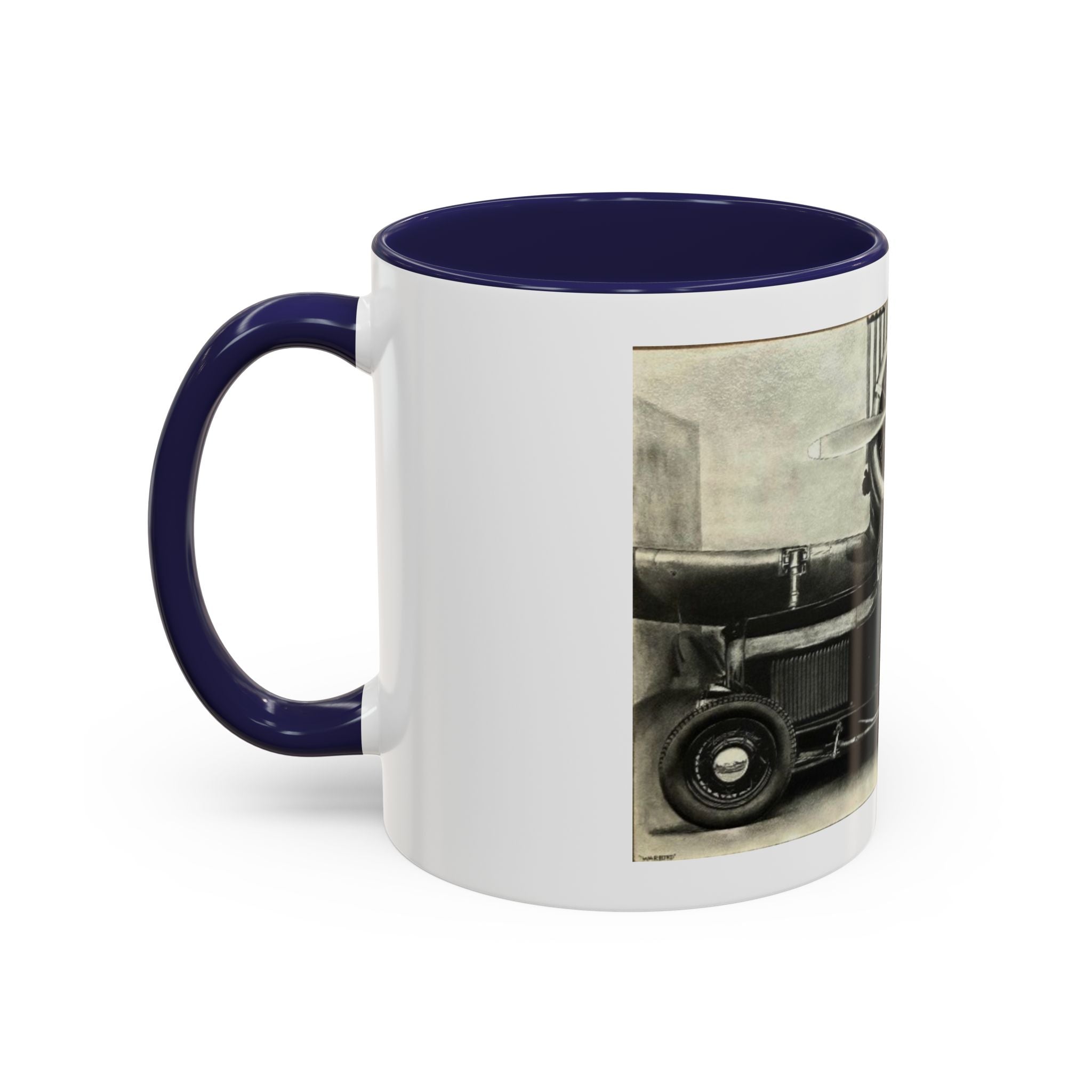 Vintage Airplane Accent Coffee Mug