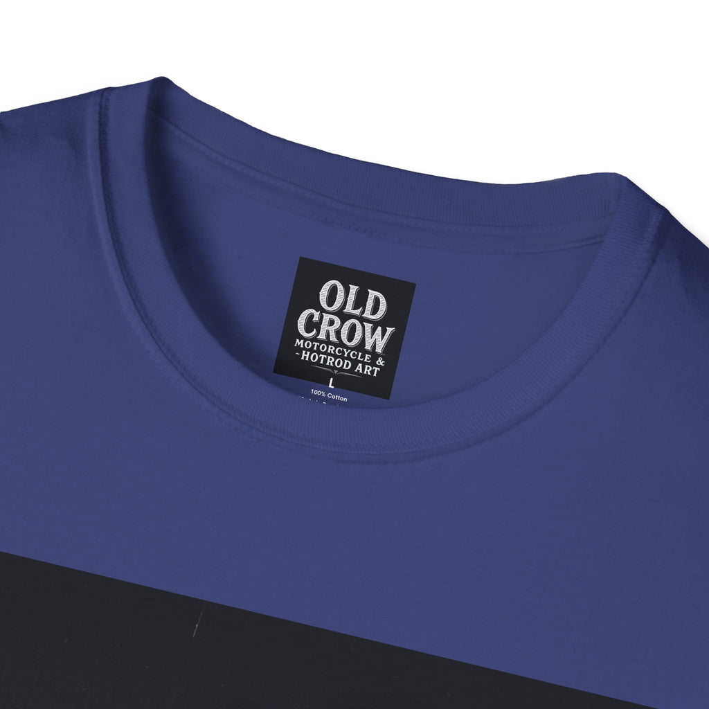 Old Crow Motorcycle & Hotrod Art  T-Shirt