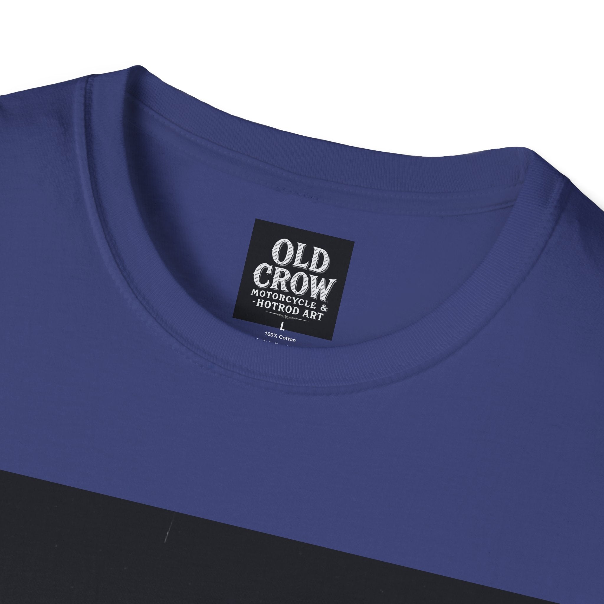 Old Crow Motorcycle & Hotrod Art  T-Shirt