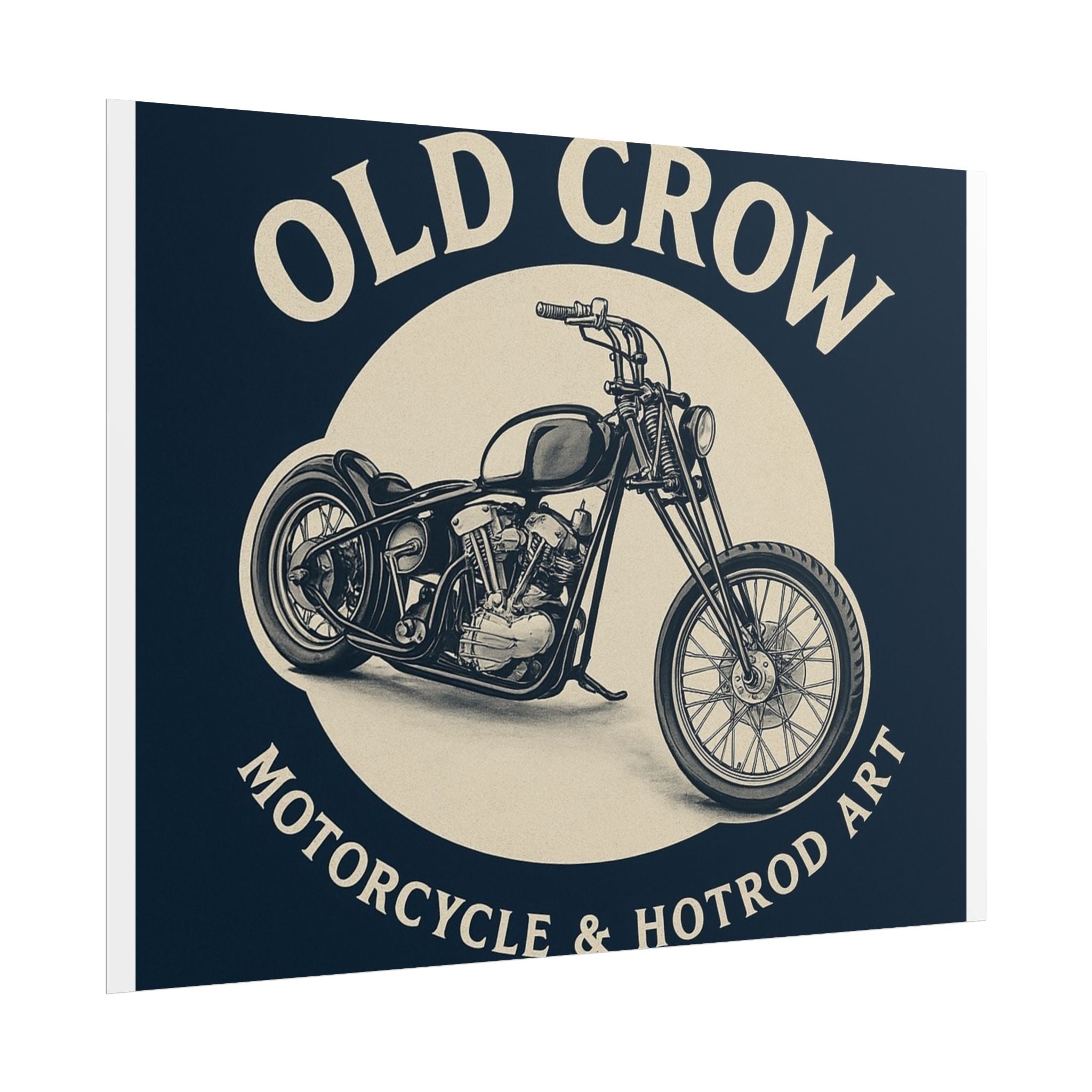 Old Crow Rolled Poster, Retro Wall Decor