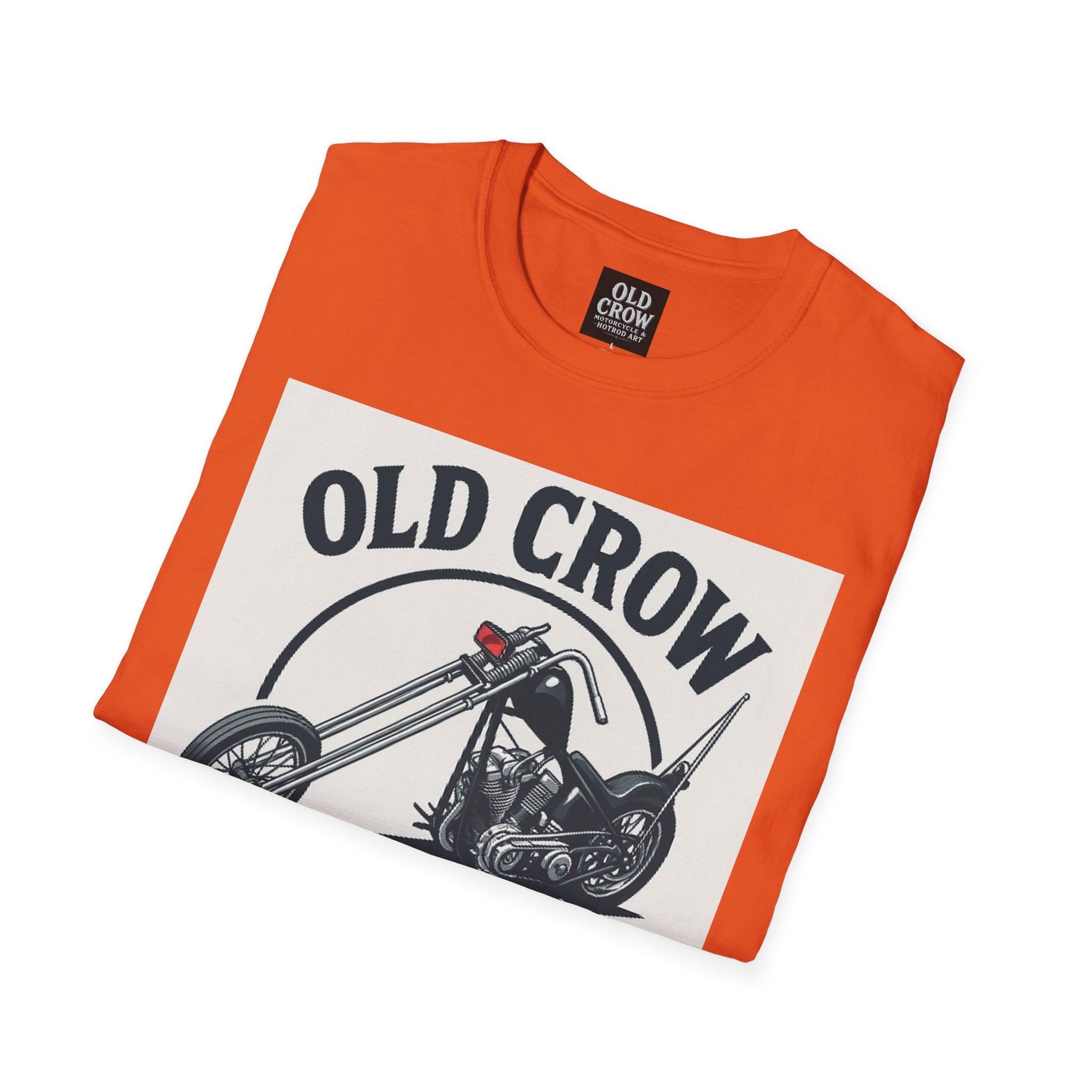 Old Crow Long Fork Chopper Sticker T-Shirt
