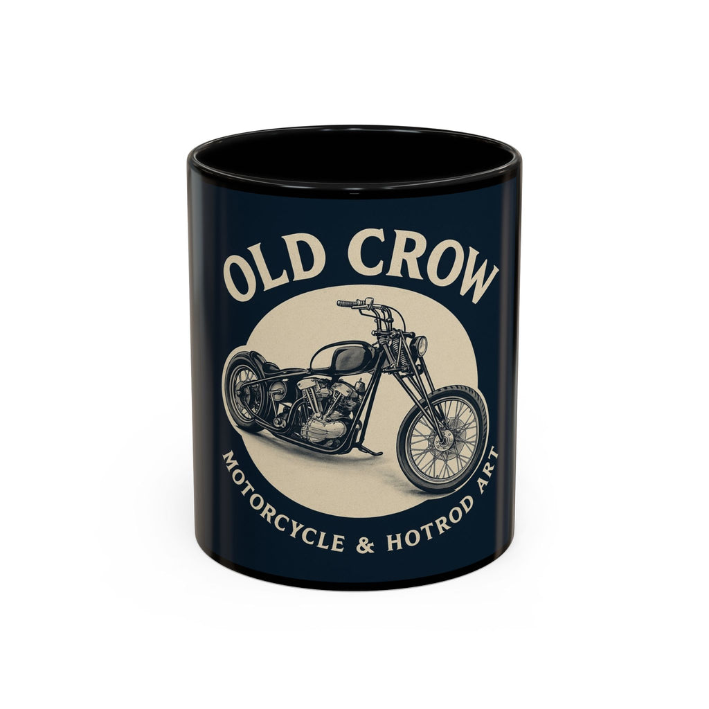4 Old Crow Motorcycle Art Coffee Mug