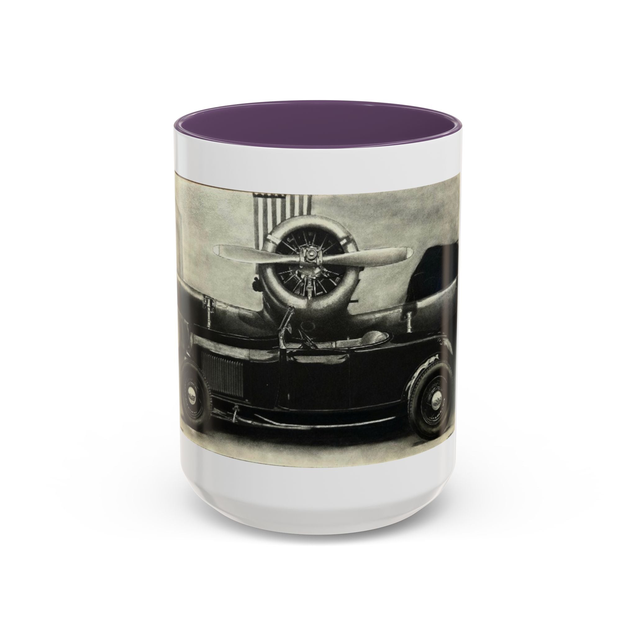 Vintage Airplane Accent Coffee Mug