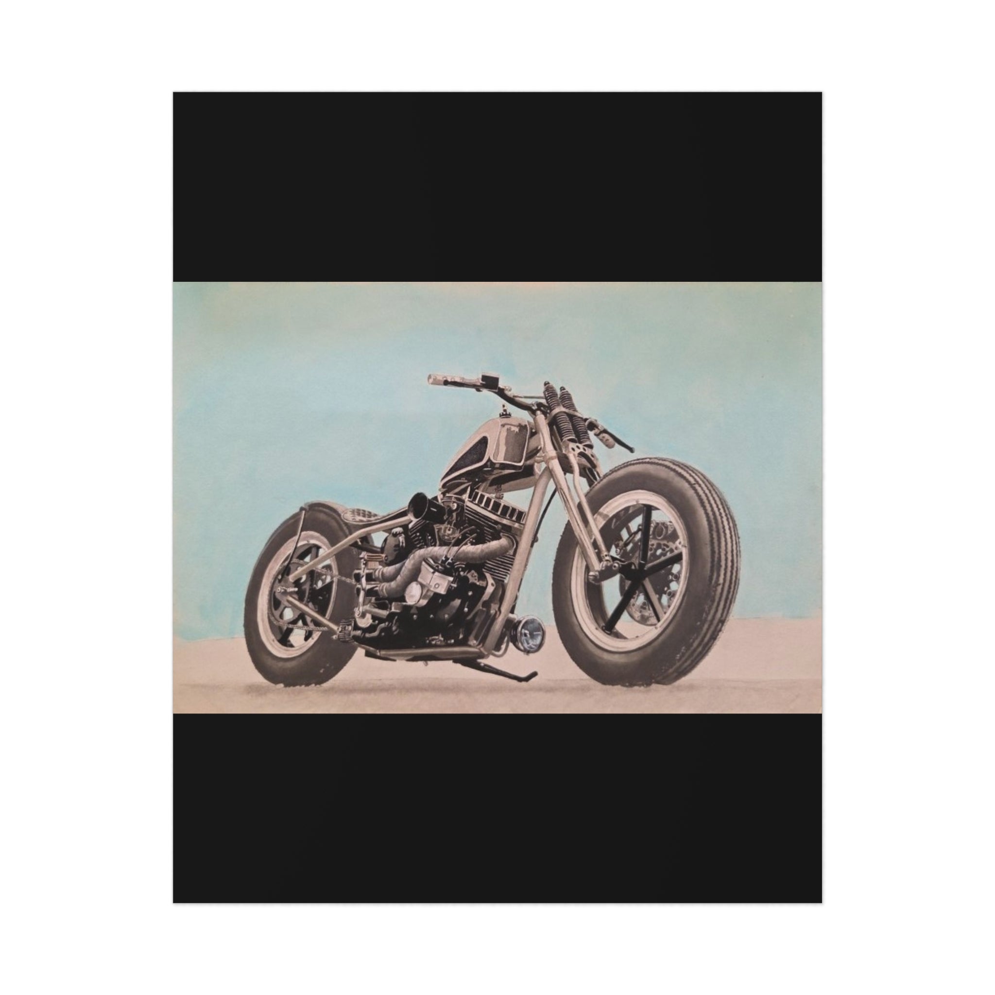 Chopper Soul, Open Sky Motorcycle Art Print