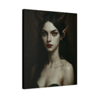 Gothic Art Canvas Print, Demon Aesthetic Home Decor, Dark Fantasy Wall Art, Witchy Room Decoration, Unique Gift for Halloween, Edgy Art