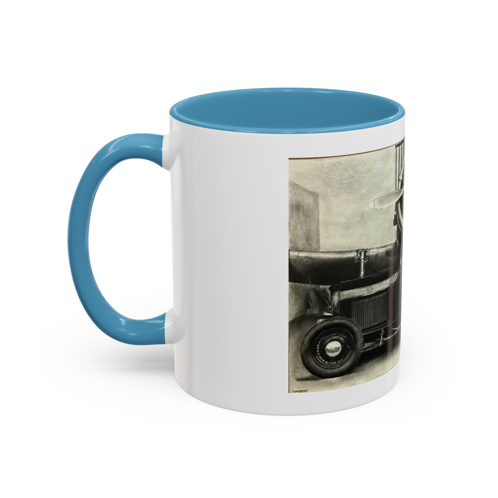 Vintage Airplane Accent Coffee Mug