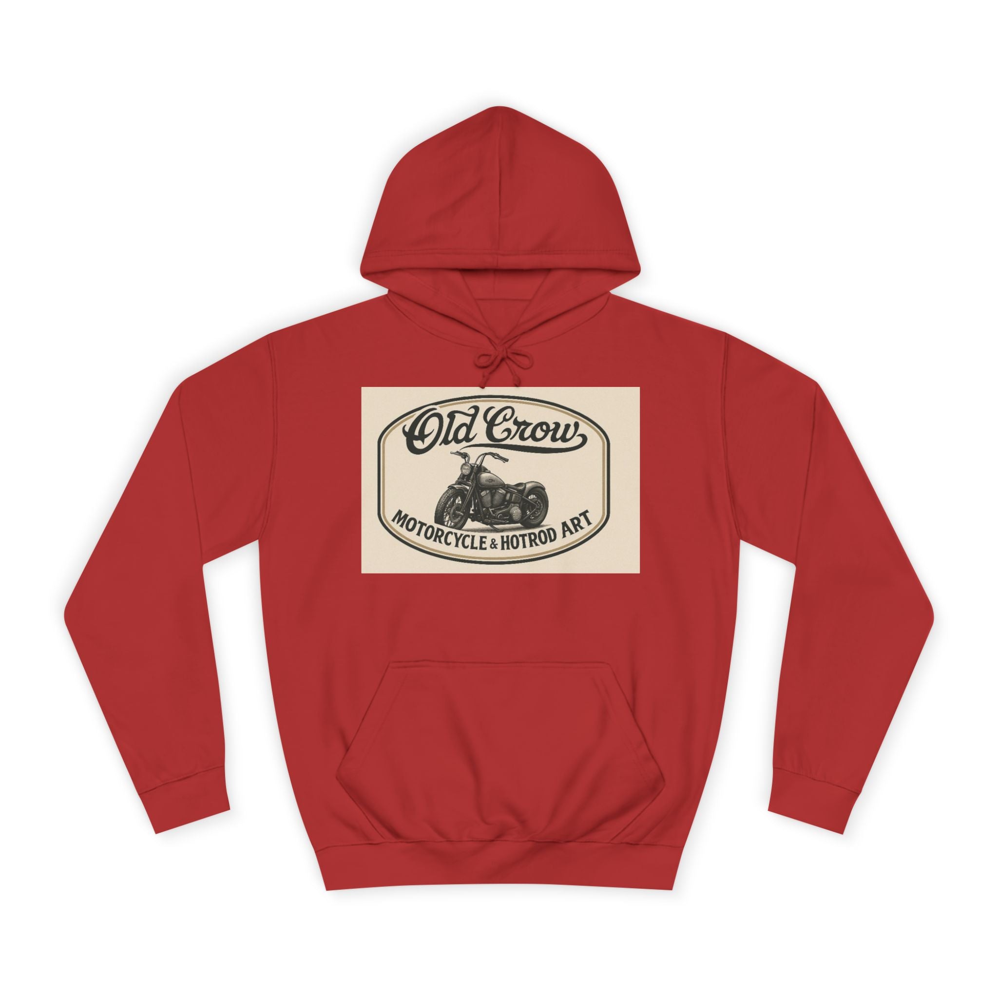 Old Crow Motorcycle & Hotrod College Hoodie
