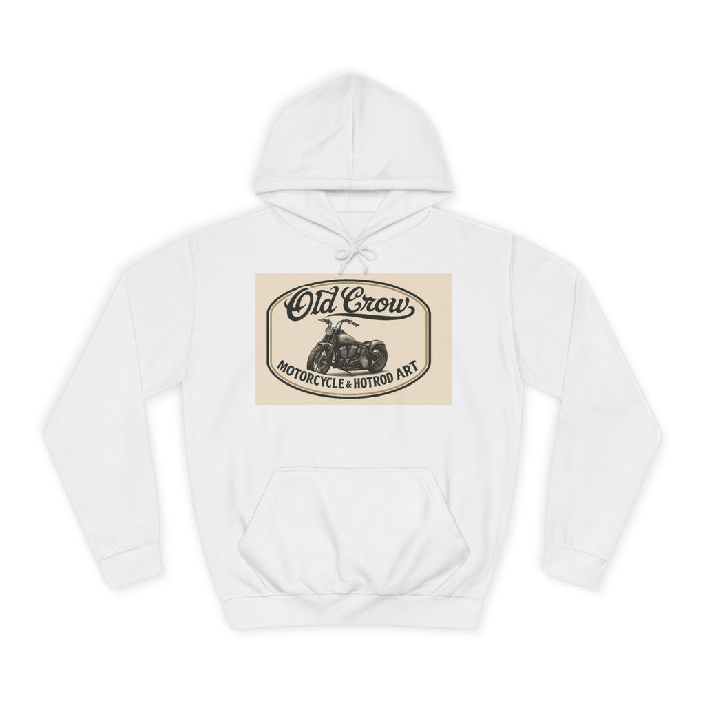 Old Crow Motorcycle & Hotrod College Hoodie