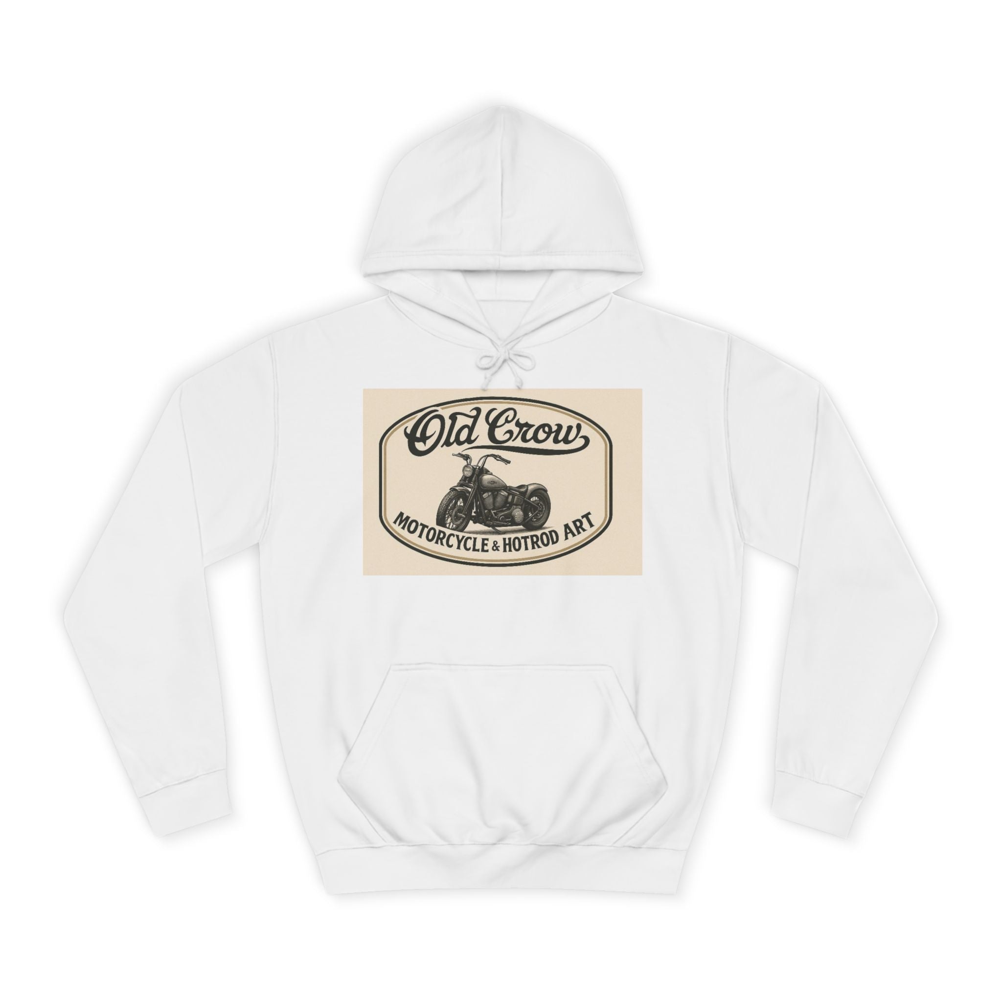 Old Crow Motorcycle & Hotrod College Hoodie