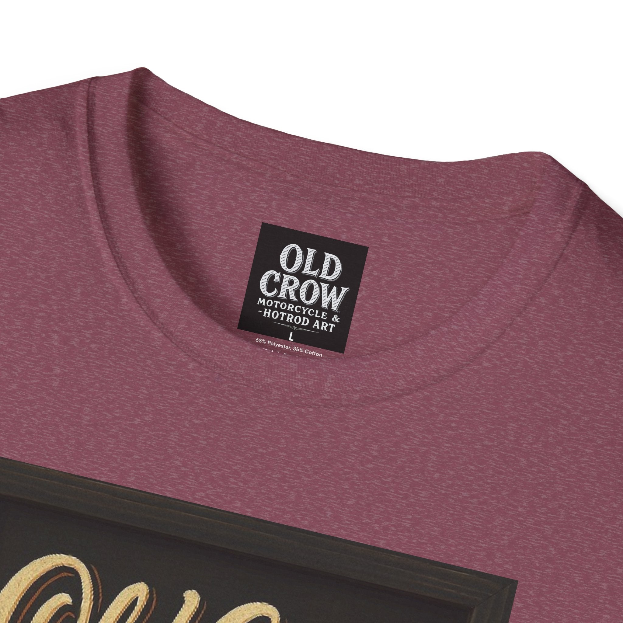 Old Crow Motorcycle & Hotrod Art Softstyle T-Shirt