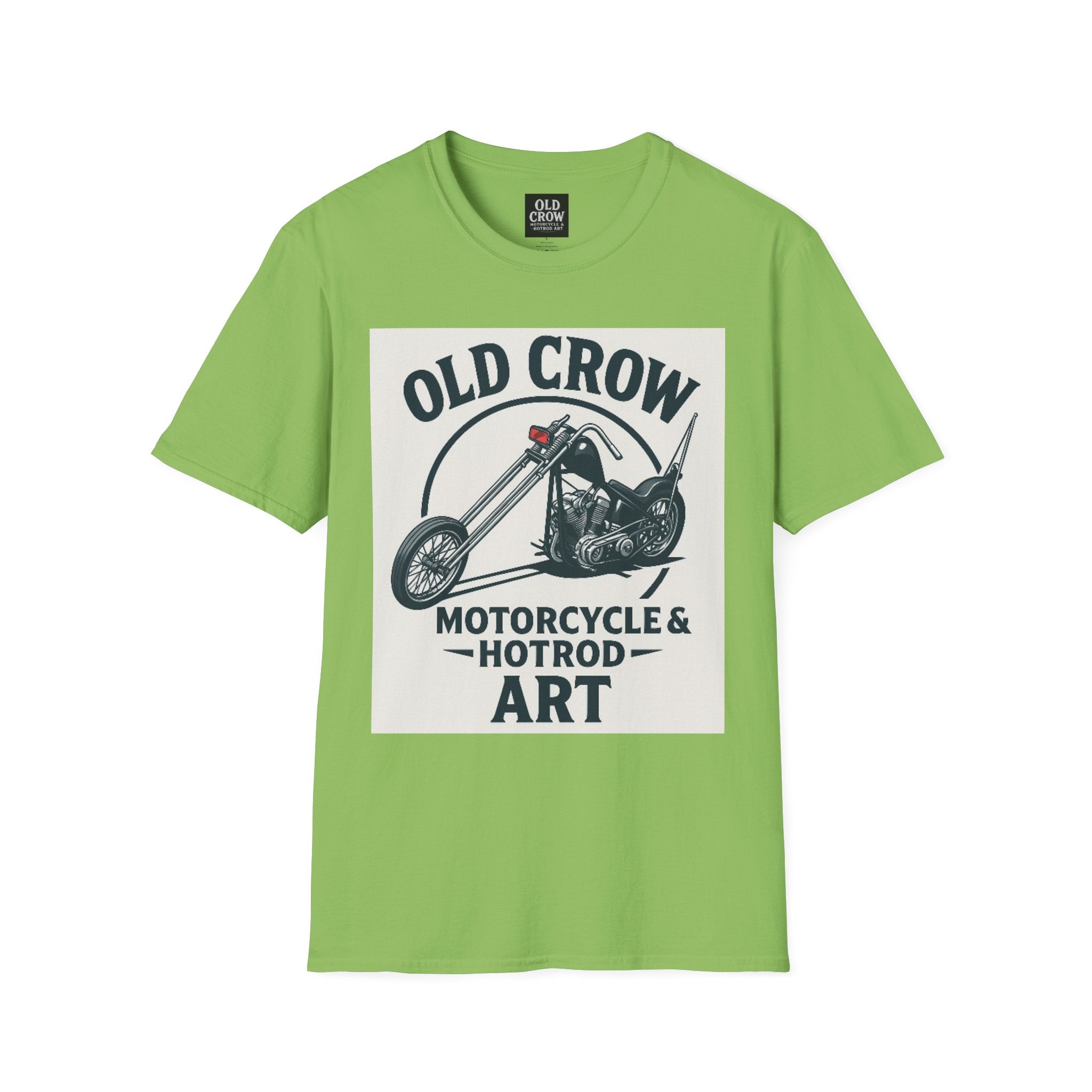 Old Crow Long Fork Chopper Sticker T-Shirt