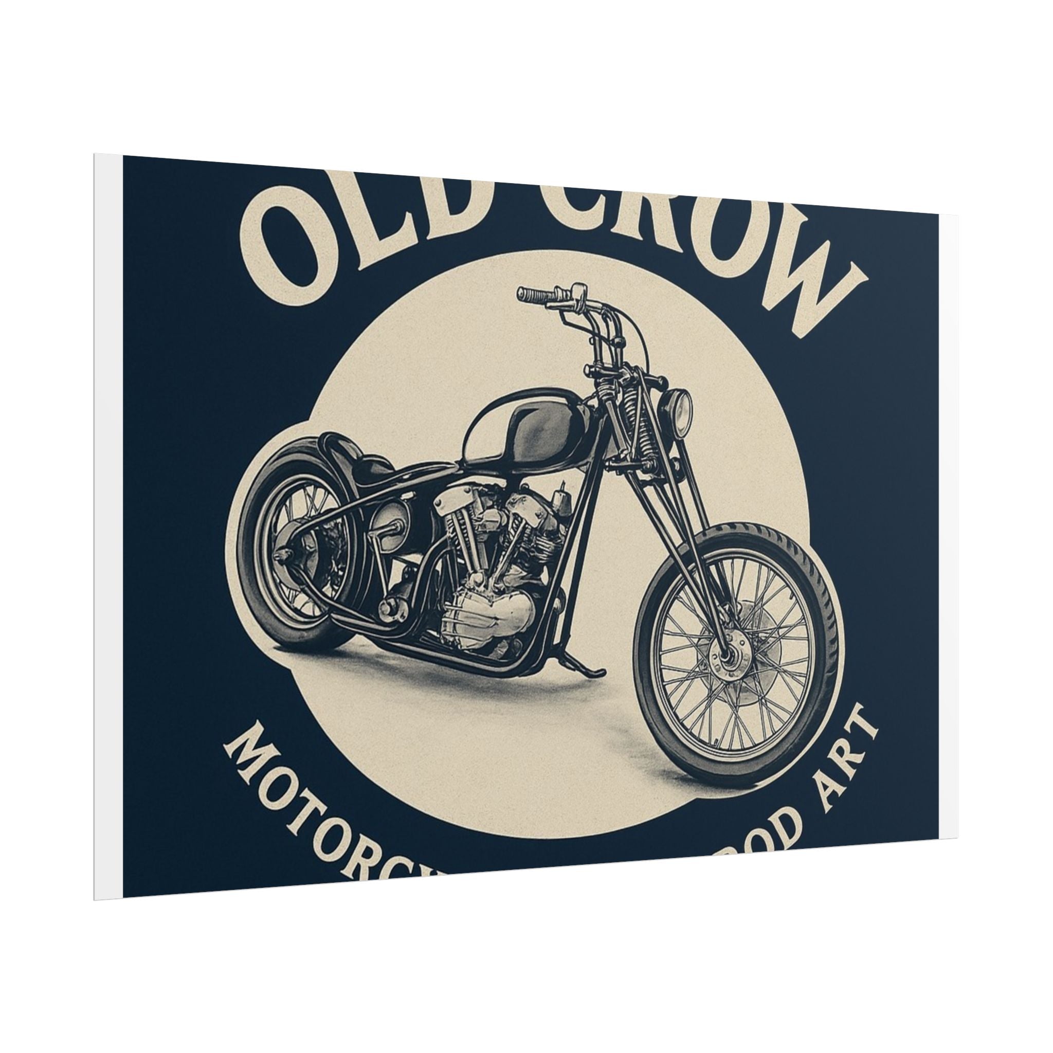 Old Crow Rolled Poster, Retro Wall Decor