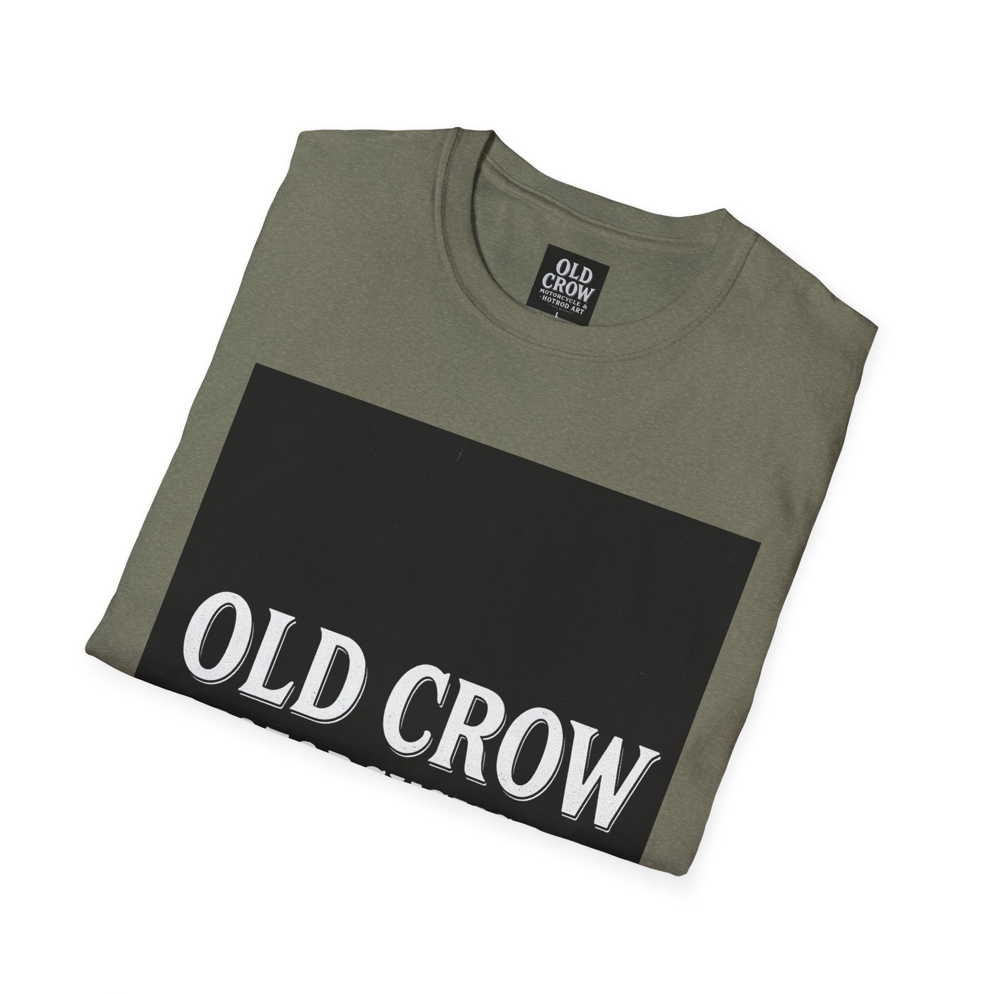 Old Crow Motorcycle & Hotrod Art  T-Shirt