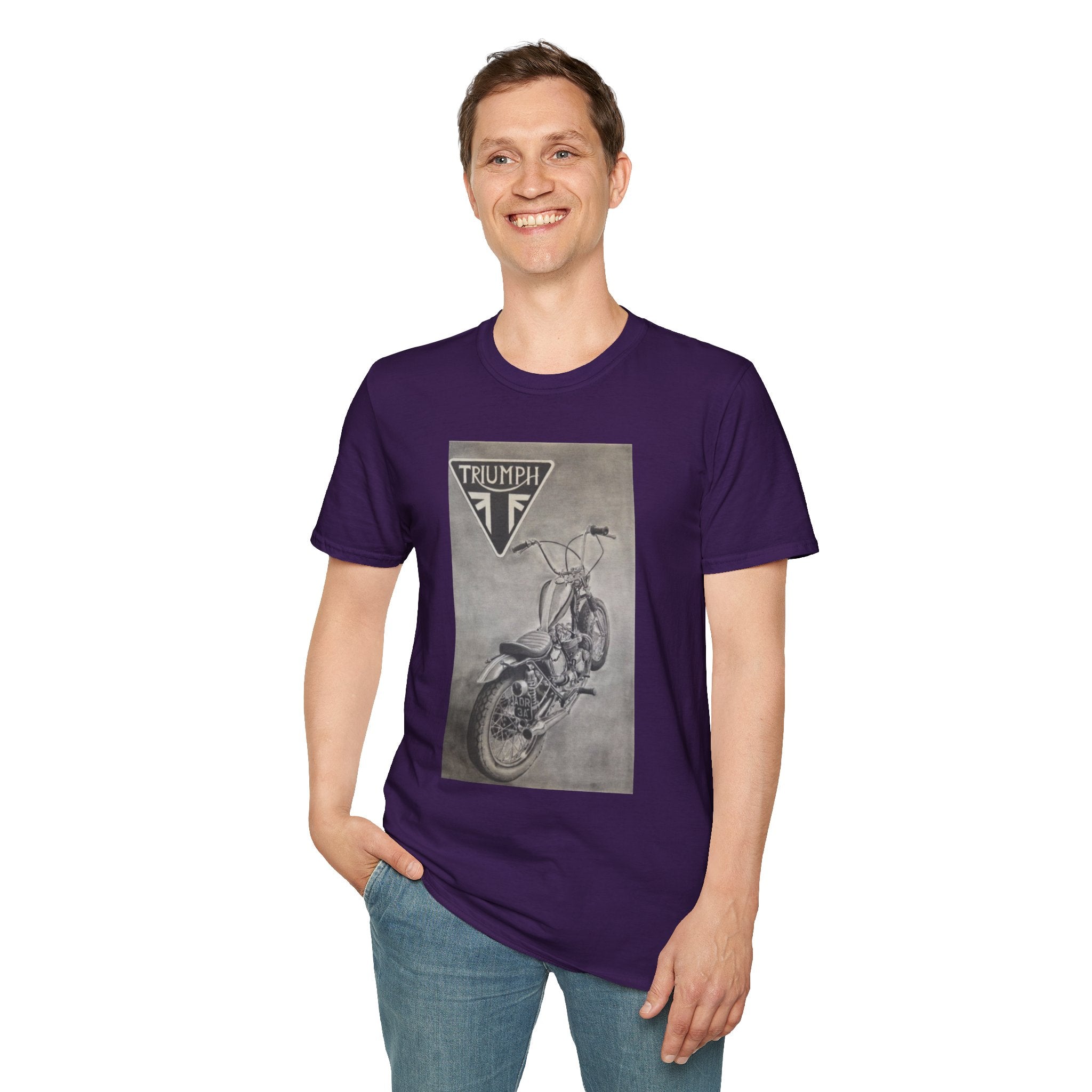 Retro Triumph Chopper Softstyle T-Shirt