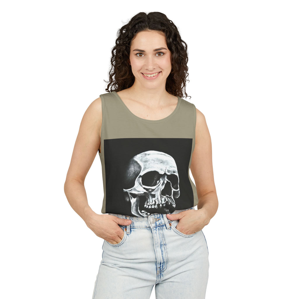 Shadowed Skull Tank Top