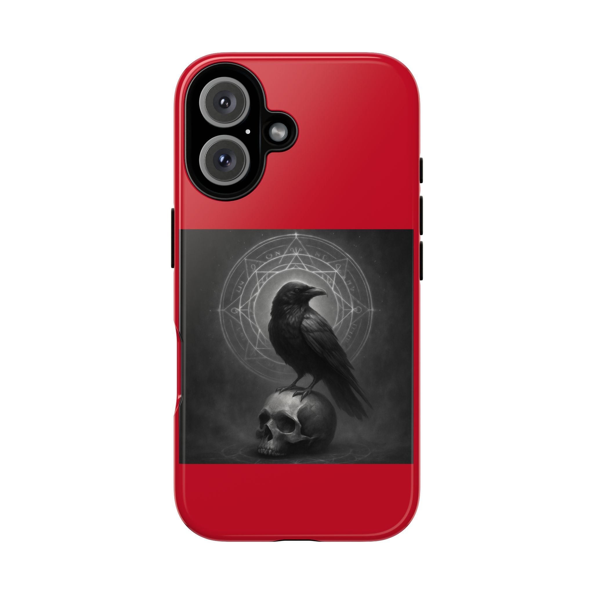 Occult Raven Sigil & Skull Art Cases