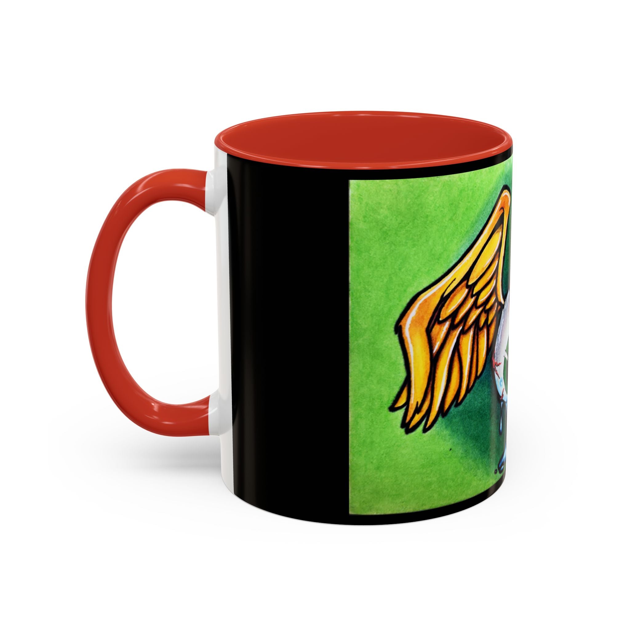 28 Whimsical Gothic Winged Eye Coffee Mug