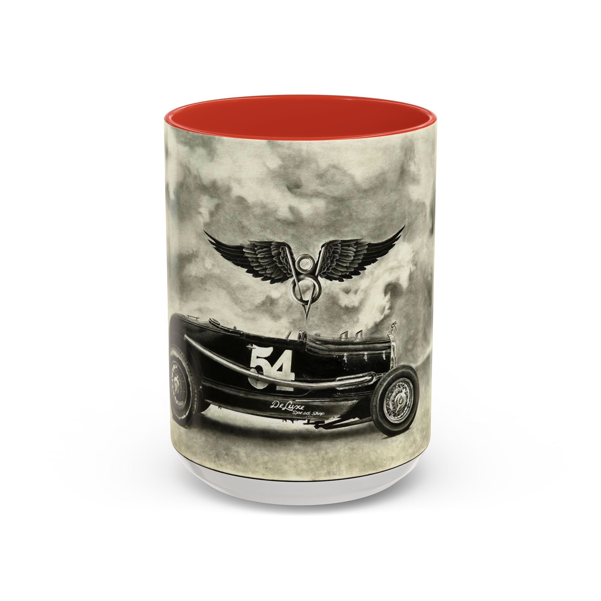 8 Vintage Racing Accent Coffee Mug