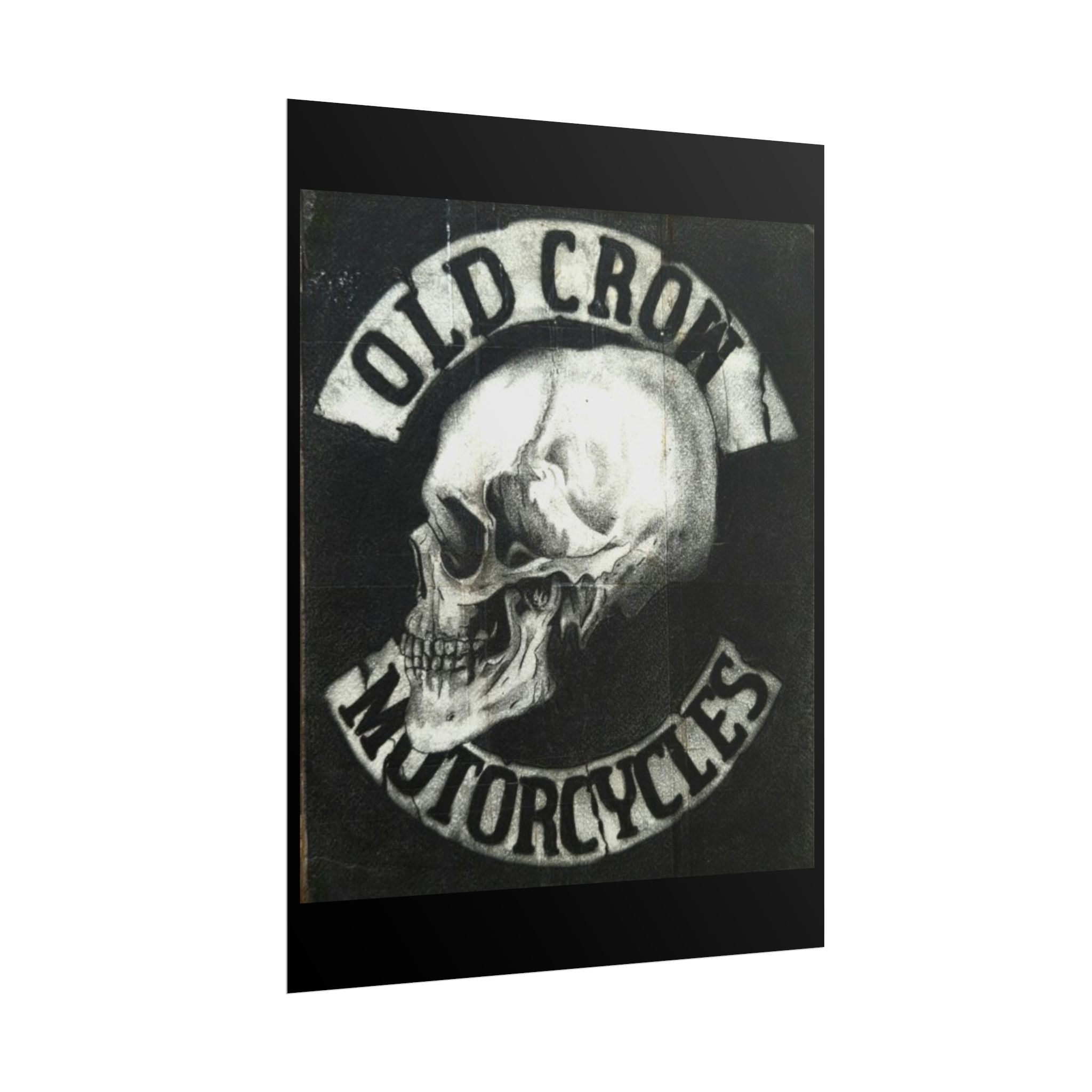 Vintage Motorcycle Skull Rolled Posters