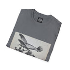 Old-School Aviation Meets Two Wheels T-Shirt