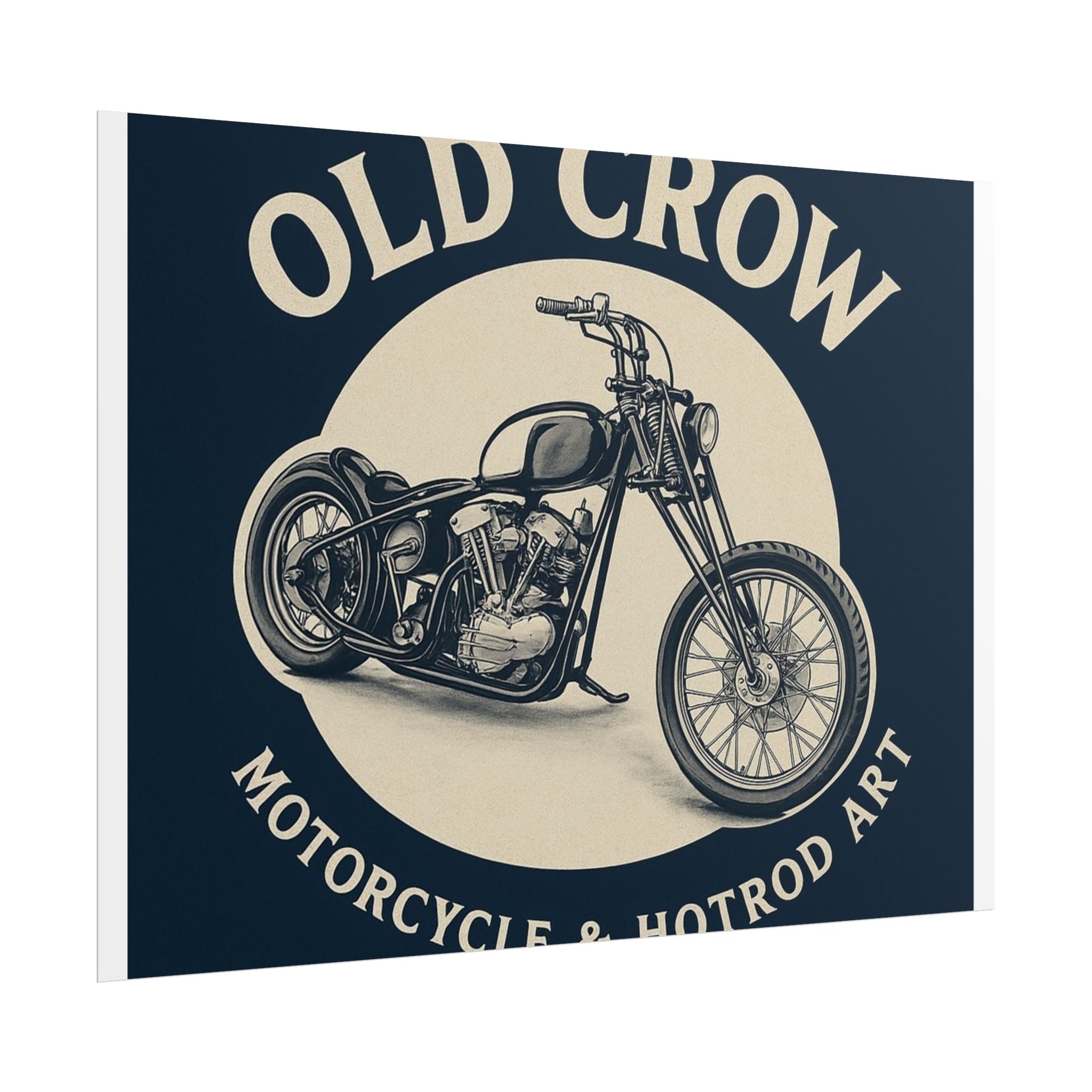 Old Crow Rolled Poster, Retro Wall Decor