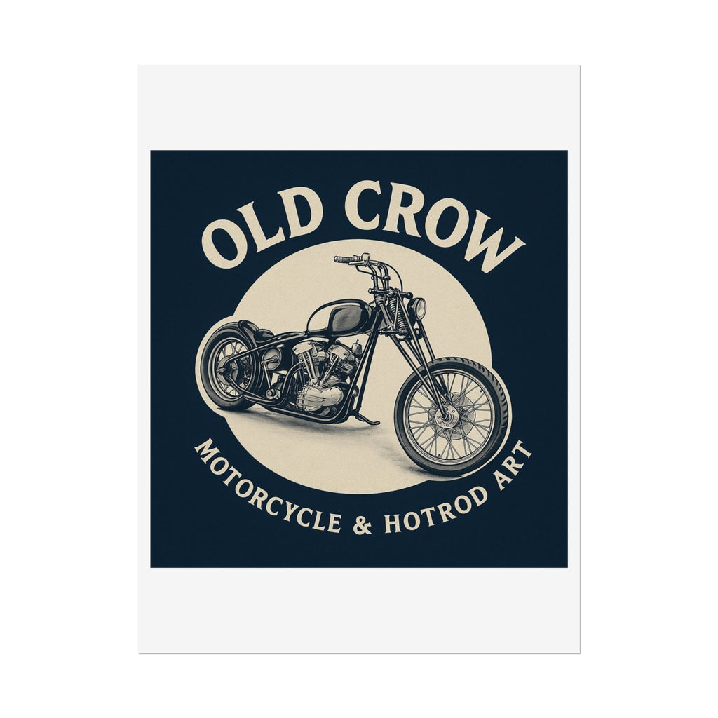 Old Crow Rolled Poster, Retro Wall Decor