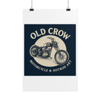 Old Crow Rolled Poster, Retro Wall Decor