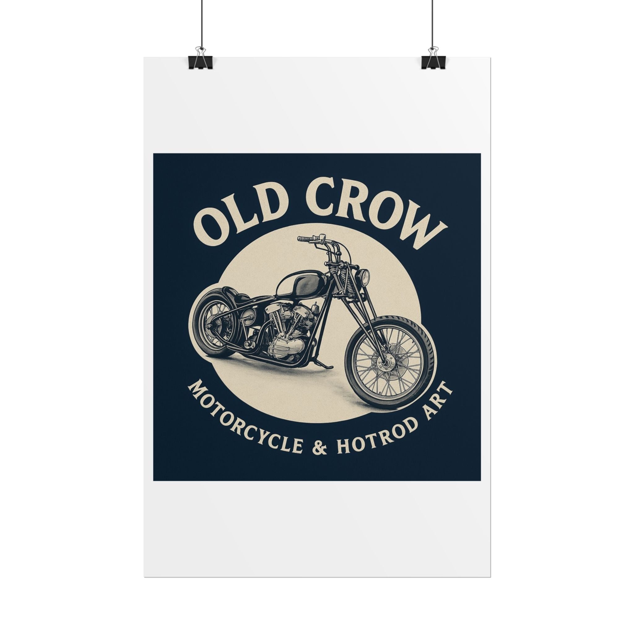 Old Crow Rolled Poster, Retro Wall Decor