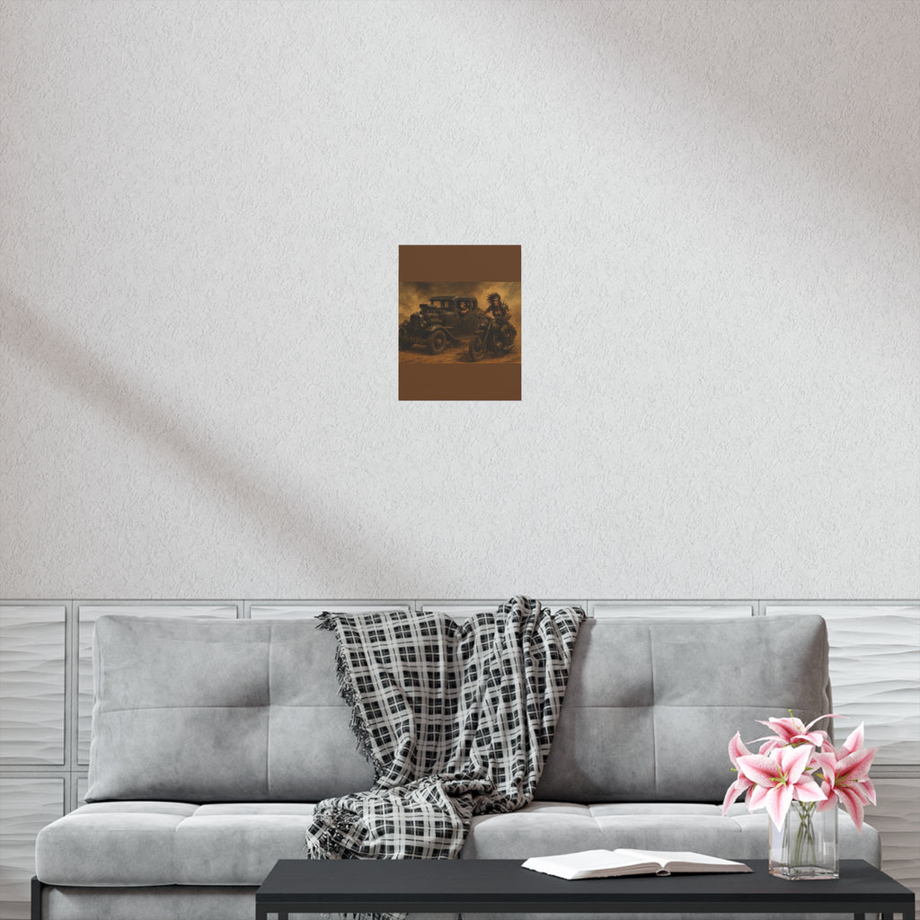 Full Throttle Fury Art Print, Uncoated Poster for Home Decor