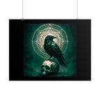 Mystical Raven Art Poster | Dark Aesthetic Wall Decor for Home