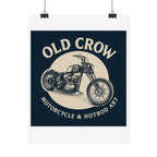 Old Crow Rolled Poster, Retro Wall Decor