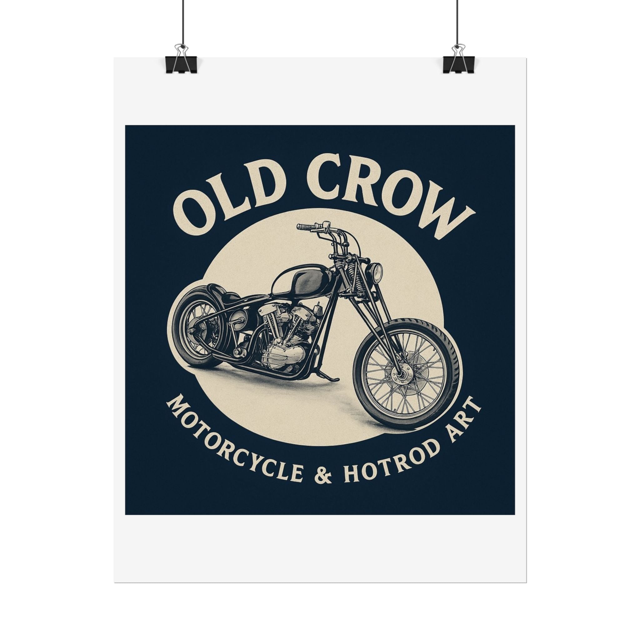 Old Crow Rolled Poster, Retro Wall Decor