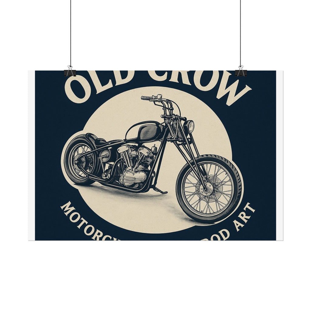 Old Crow Rolled Poster, Retro Wall Decor