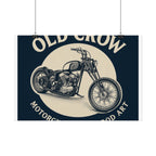 Old Crow Rolled Poster, Retro Wall Decor