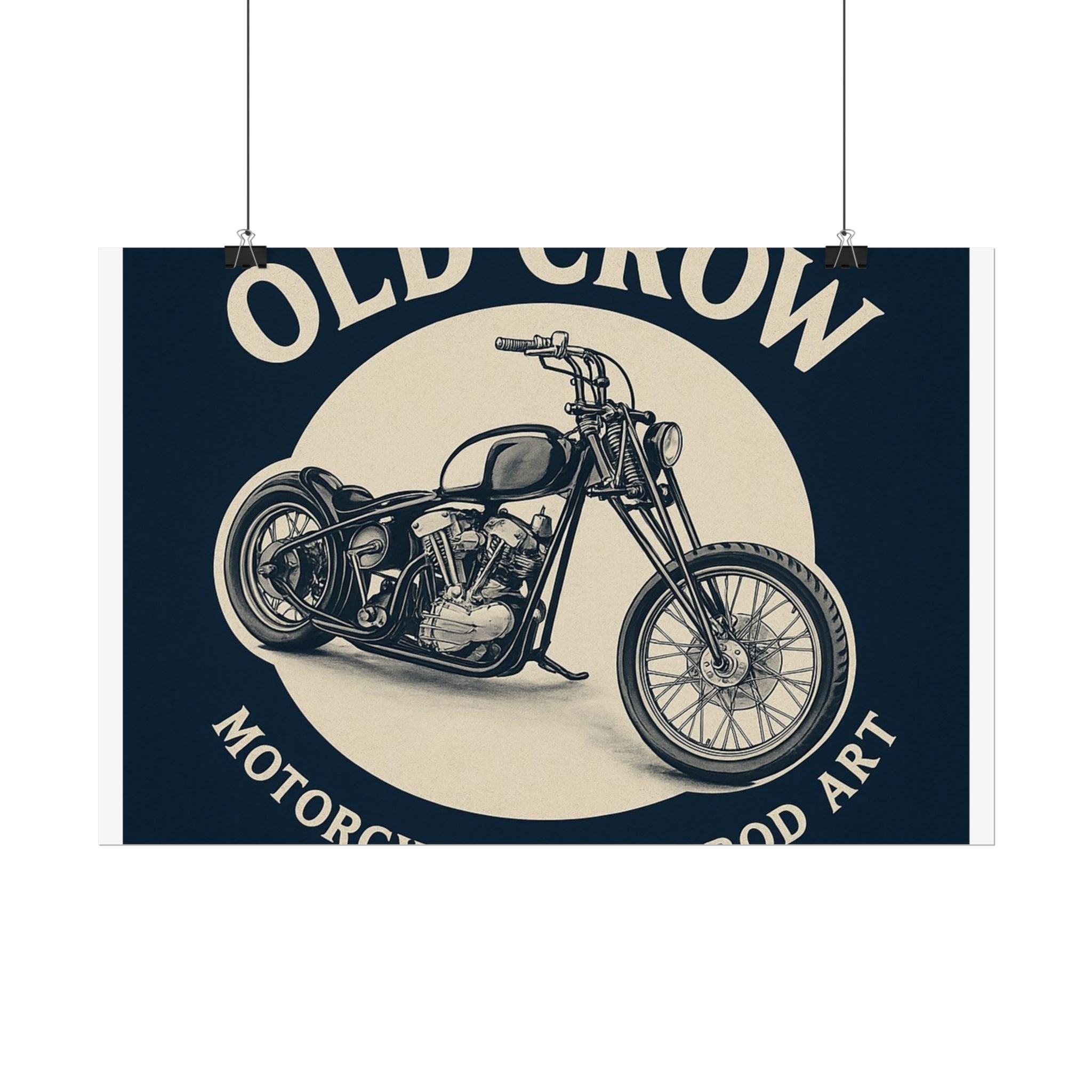 Old Crow Rolled Poster, Retro Wall Decor